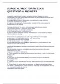 SURGICAL PROCTORED EXAM  QUESTIONS & ANSWERS