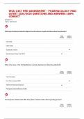 WGU C467 PRE-ASSESSMENT - PHARMACOLOGY PAKI LATEST 2024&sol;2025 QUESTIONS AND ANSWERS 100&percnt; CORRECT