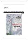 Test Bank - Essentials of Genetics&comma; 9th Edition &lpar;Klug&comma; 2015&rpar; Chapter 1-22 &vert; All Chapters
