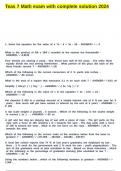 Teas 7 Math exam with complete solution 2024&period;