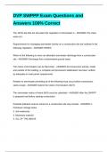 DVP SWPPP Exam Questions and Answers 100&percnt; Correct