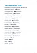 Sleep Medication CCSH2  &lpar;Questions & Answers&rpar; Rated 100&percnt; Correct&excl;&excl;