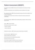 Patient Assessment &lpar;HEENT&rpar;