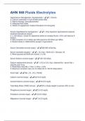 AHN 568 Fluids Electrolytes Latest Questions & Answers Verified 100&percnt; Correct