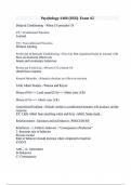 Psychology 1400 &lpar;USU&rpar;- Exam &num;2