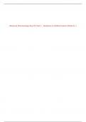 Advanced Pharmacology Nsg 533 Test 1 &ndash; Questions & Verified Answers &lpar;Rated A&plus; &rpar; 