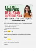 Medicare Parts C and D General Compliance Training 800662&sol; Q&A  These are examples of issues that can be reported to a Compliance Department&colon; - Suspected Fraud&comma; Waste and Abuse &lpar;FWA&rpar; - Potential health privacy violation - Unethical behavior&sol;employee misco