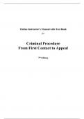Solution Manual For Criminal Procedure From First Contact to Appeal&comma; 7th Edition by John L&period; Worrall