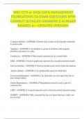 WGU C175 or D426 DATA MANAGEMENT  FOUNDATIONS OA EXAM QUESTIONS WITH  CORRECT DETAILED ANSWERS &vert;&vert; ALREADY  GRADED A&plus; <UPDATED VERSION>