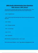 QMA Insulin Administration Exam Questions With Answers 100&percnt; Solved