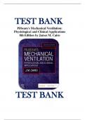 TEST BANK For Pilbeam's Mechanical Ventilation&colon; Physiological and Clinical Applications 8th Edition by James M&period; Cairo ISBN 9780323871648 Chapter 1 - 23 &vert; Complete Guide A&plus;