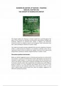 Solution Manual For Business in Context&comma; 8th Edition by David NeedleJane Burns