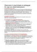 samenvatting h2&colon; observeren in psychologie en pedagogiek
