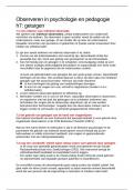 samenvatting h7&colon; observeren in psychologie en pedagogiek 