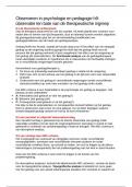 Samenvattingen &plus; aantekeningen colleges van observeren in psychologie en pedagogiek