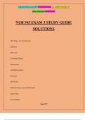 NUR 545 EXAM 3 STUDY GUIDE SOLUTIONS