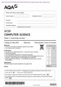 &period; Actual 2024 AQA GCSE COMPUTER SCIENCE 8525&sol;2 Paper 2 Merged Question Paper &plus; Mark Scheme Actual 2024 AQA GCSE COMPUTER SCIENCE 8525&sol;2 Paper 2 Computing concepts Merged Question Paper &plus;  Mark Scheme