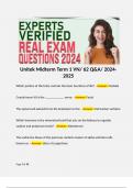 Unitek Midterm Term 1 VN&sol; 62 Q&A&sol; 2024-2025