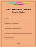 NURS 424 exam &num;4 Study Guide with Complete Solutions