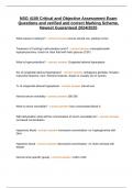 NSG 4100 Critical and Objective Assessment Exam Questions and verified and correct Marking Scheme&comma; Newest Guaranteed 2024&sol;2025