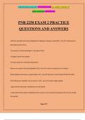PNB 2250 EXAM 2 PRACTICE QUESTIONS AND ANSWERS