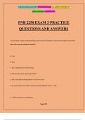 PNB 2250 EXAM 3 PRACTICE QUESTIONS AND ANSWERS