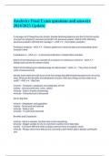 Analytics Final Exam questions and answers 20242025 Update&period;