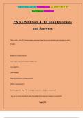 PNB 2250 Exam 4 &lpar;UConn&rpar; Questions and Answers