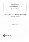 Solution Manual for Algebra and Trigonometry 7th Edition by Robert F&period; Blitzer&comma; All Chapters 1-11&period;