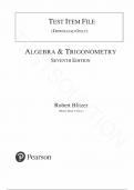Test Bank - for Algebra and Trigonometry 7th Edition by Robert F&period; Blitzer&comma; All Chapters &vert;Complete Guide A&plus; 