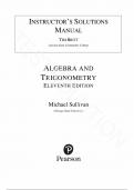 Solution Manual for Algebra and Trigonometry 11th Edition by Michael Sullivan&comma; All Chapters 1-14&period;
