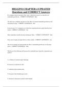 HIGGINS CHAPTER 4 UPDATED  Questions and CORRECT Answers