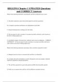 HIGGINS Chapter 1 UPDATED Questions  and CORRECT Answers