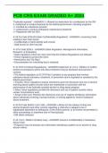 PCB CRS EXAM GRADED A&plus; 2024