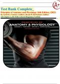 Test Bank Complete&lowbar; Principles of Anatomy and Physiology 16th Edition&comma; &lpar;2023&rpar; By Gerard J&period; Tortora & Bryan H&period; Derrickson All Chapter 1-29&vert; With Coloured Diagrams&vert; Verified