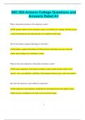 BIO 202-Arizona College Questions and  Answers Rated A&plus;