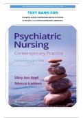 TEST BANK FOR PSYCHIATRIC NURSING CONTEMPORARY PRACTICE 7TH EDITION BY ANN BOYD  &sol; ALL CHAPTERS COVERED &lpar;WITH  ANSWER KEY&rpar;