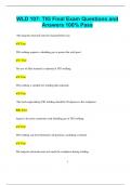 WLD 107&colon; TIG Final Exam Questions and  Answers 100&percnt; Pass