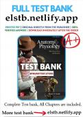 Test Bank for Anatomy and Physiology The Unity of Form and Function 10th Edition by Kenneth S&period; Saladin &vert; 9781265328627&vert; 2023&sol;2024 &vert; Chapter 1-29 &vert; All Chapters with Answers and Rationals