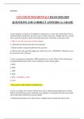 ATI CMS FUNDAMENTALS EXAM 2024-2025 QUESTIONS AND CORRECT ANSWERS A&plus; GRADE