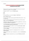 COMMAND FITNESS LEADER EXAM WITH  COMPLETE SOLUTION