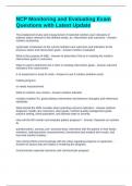 NCP Monitoring and Evaluating Exam Questions with Latest Update