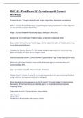 PNE 161 - Final Exam 101 Questions with Correct Answers&period;