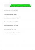 Engineering 102 Exams 1 & 2 TAMU Ijaz questions with Complete Solutions &vert;100&percnt; Pass
