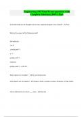 Engineering 102 Final Exam questions with Complete Solutions &vert;100&percnt; Pass
