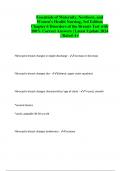 Essentials of Maternity&comma; Newborn&comma; and Women's Health Nursing&comma; 3rd Edition Chapter 6 Disorders of the Breasts Test with 100&percnt; Correct Answers &vert; Latest Update 2024 &vert; Rated A&plus;