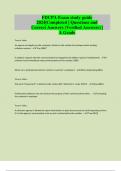 FDCPA Exam study guide 2024&vert;Completed &vert; Questions and Correct Answers &lpar;Verified Answers&rpar; &vert; A Grade