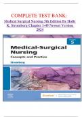 COMPLETE TEST BANK&colon; Medical Surgical Nursing 5th Edition By Holly K&period; Stromberg Chapter 1-49 Newest Version 2024