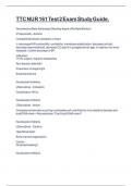TTC NUR 161 Test 2 Exam Study Guide&period;