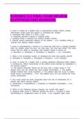NURSING 112 FINAL EXAM REVIEW QUESTIONS AND ANSWERS